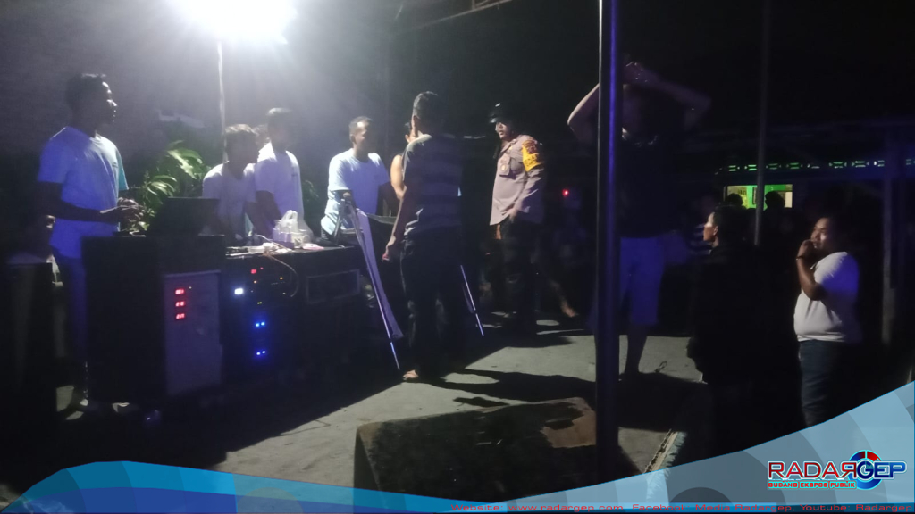 Mendapati Laporan Dari Masyarakat, Polsek Tanjung Morawa Bubarkan Acara Hiburan Yang Mengganggu Kamtibmas